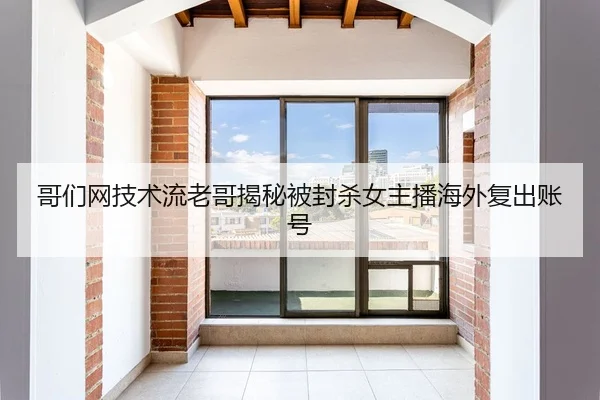 哥们网技术流老哥揭秘被封杀女主播海外复出账号